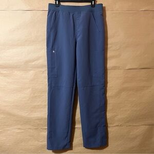 Figs | Men's Axim Cargo Scrub Pants Straight Leg Athletic Waistband Blue Size M